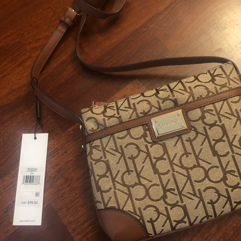 CK cross body purse